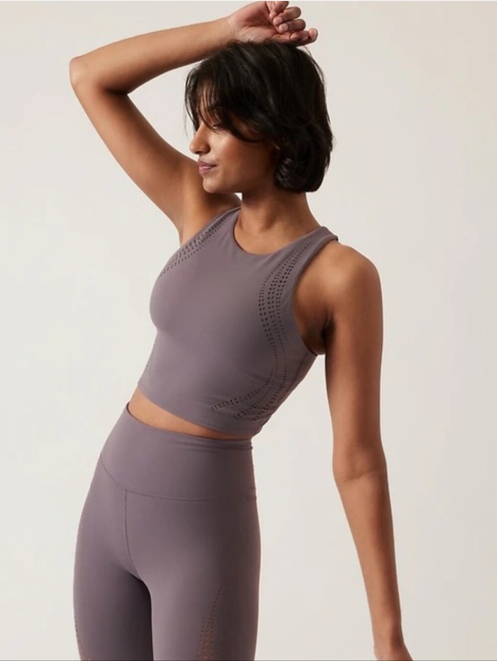 Athleta Conscious Lasercut Crop Racerback Bra Size XS